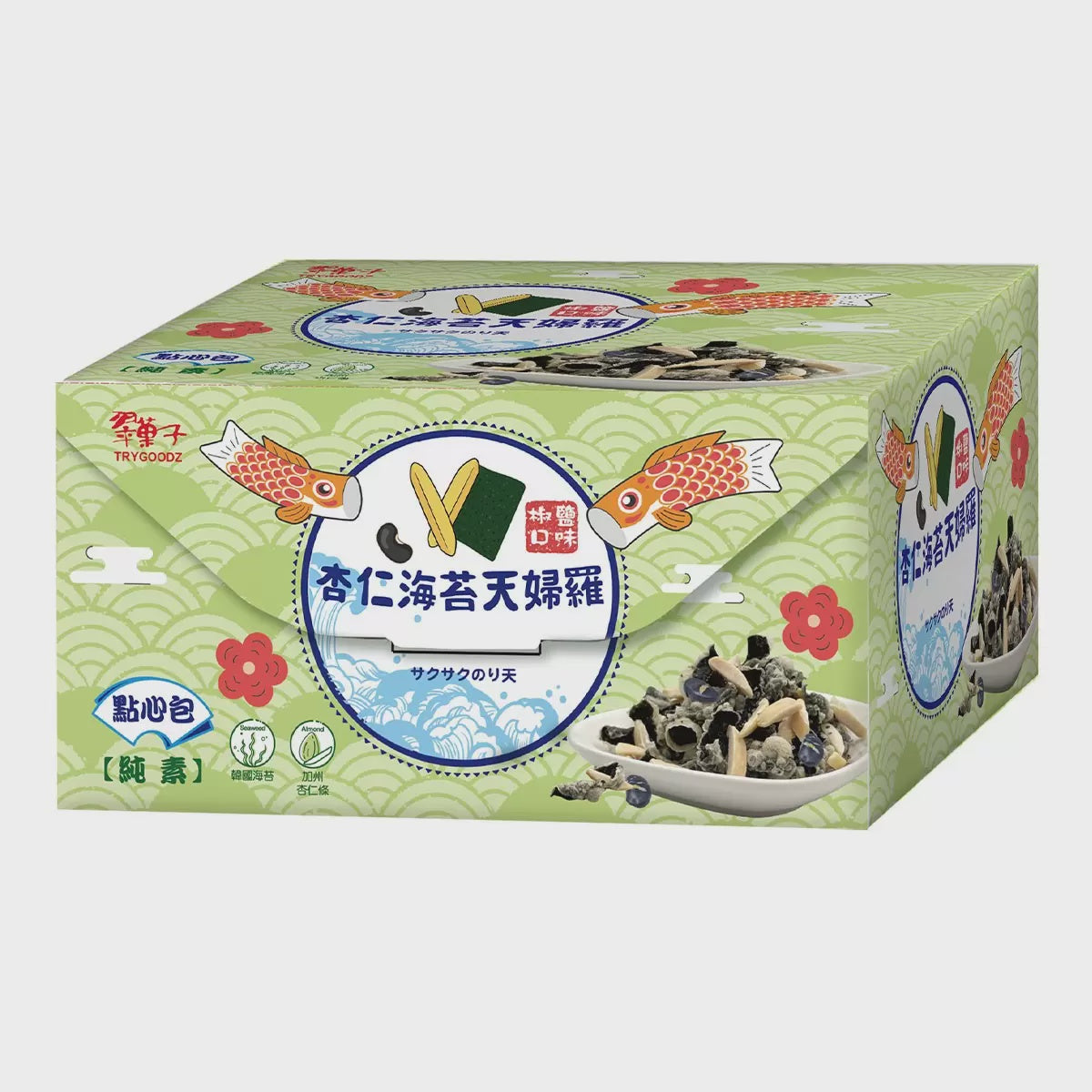 #6338 杏仁海苔天婦羅 Crispy Seaweed with Almond Flakes (豆之家) 500g, 12/cs