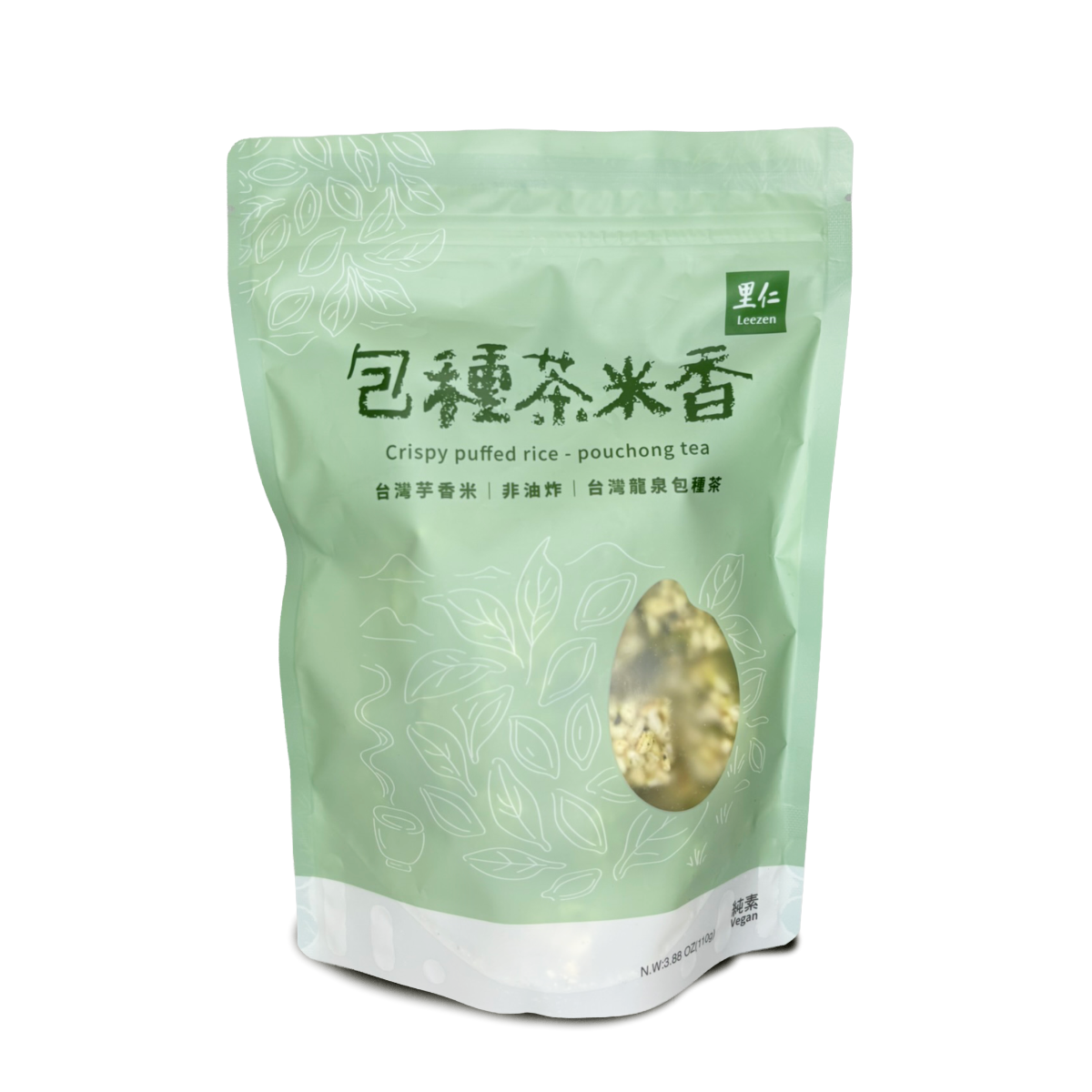 #6555 包種茶米香 Crispy Puffed Rice -Pouchong Tea (里仁) 110g, 56/cs