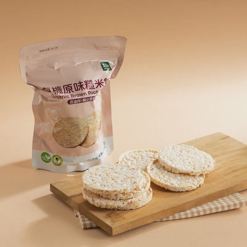 #6613 有機原味糙米餅 Organic Brown Rice Cake (里仁) 71g, 54/cs