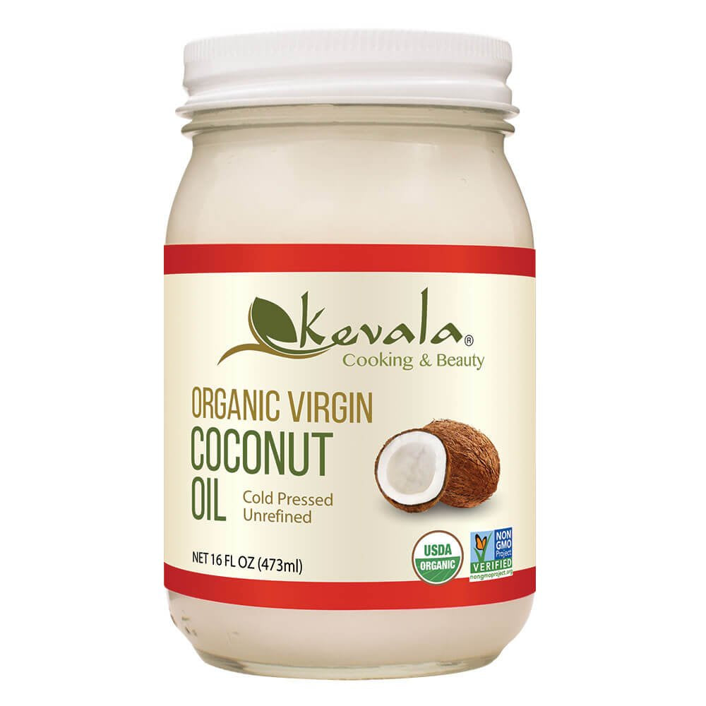 #3198 有機椰子油 Organic Raw Coconut Oil (Kevala) 16 oz, 12/cs