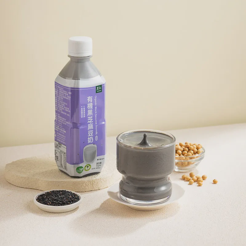 #6547 有機黑芝麻豆奶 Organic Black Sesame Soymilk (里仁) 360ml, 24/cs