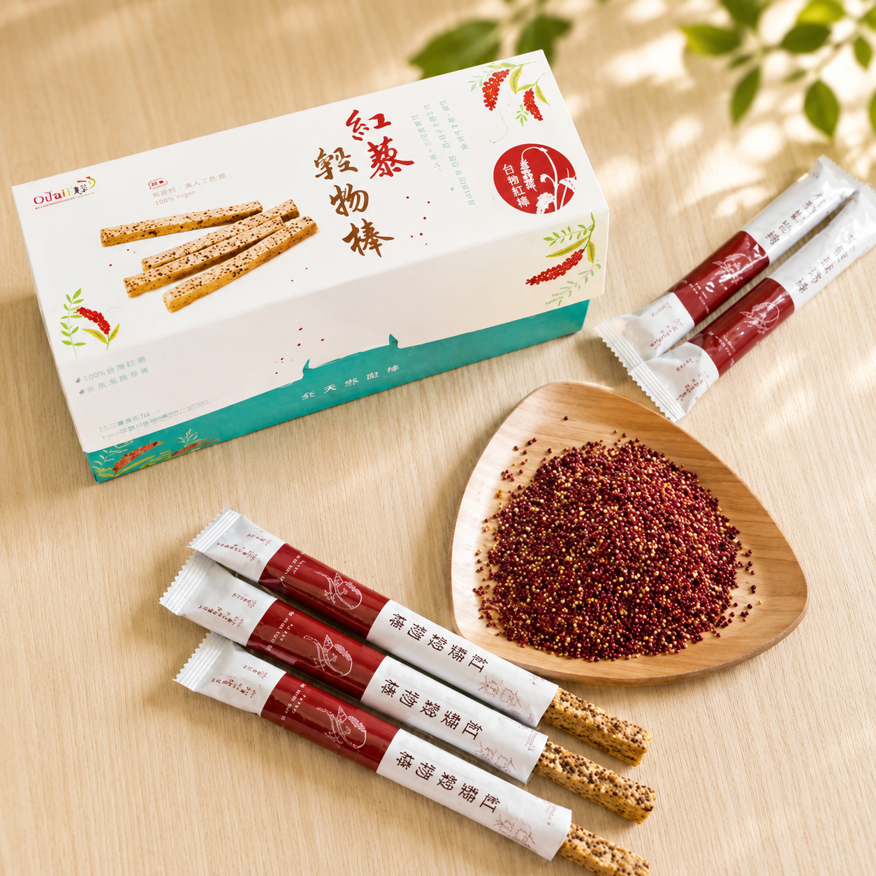 #5533 紅藜穀物棒 Taiwan Red Quinoa Grain Bar (朱德利斯) 168g, 20/cs