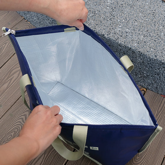 #5995 里仁大船型保冷袋-藍 plastic bag -blue (里仁) , 40/cs