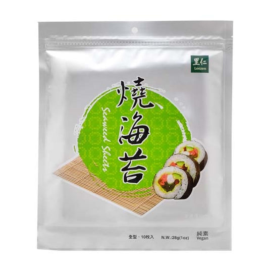 #4703 燒海苔 Seaweed Sheets (里仁) 28g, 50/cs