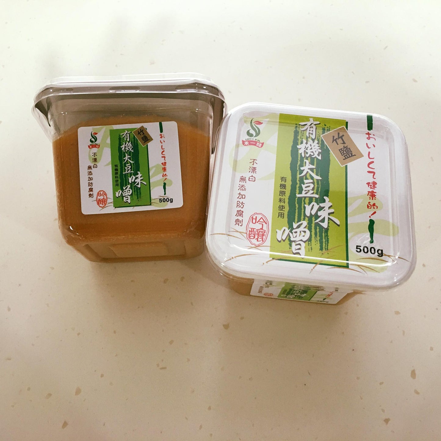 #5273 有機竹鹽大豆味噌 Organic Soybean Miso with Bamboo Salt (禾一發) 500 g