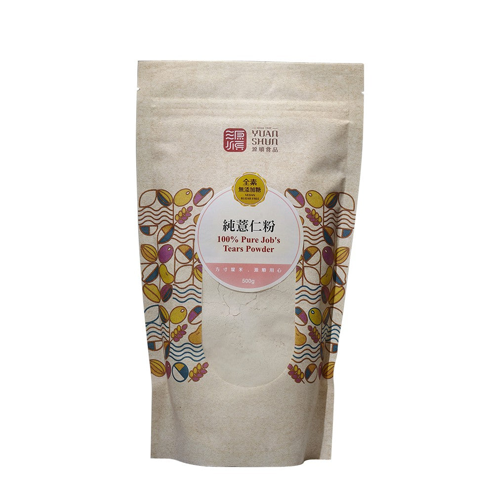 #4978 純薏仁粉-無添加糖 Job’s tears Powder (sugar-free) (源順) 500g, 12/cs