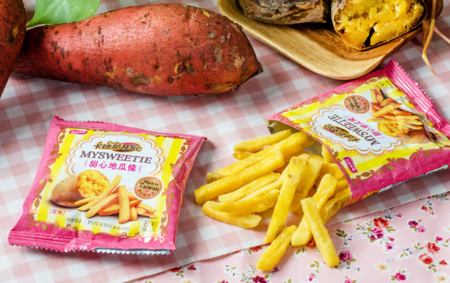 #5209 卡迪那台灣地瓜條 Cadina 95℃ Sweet potato Fries (聯華) 90 g, 12/cs