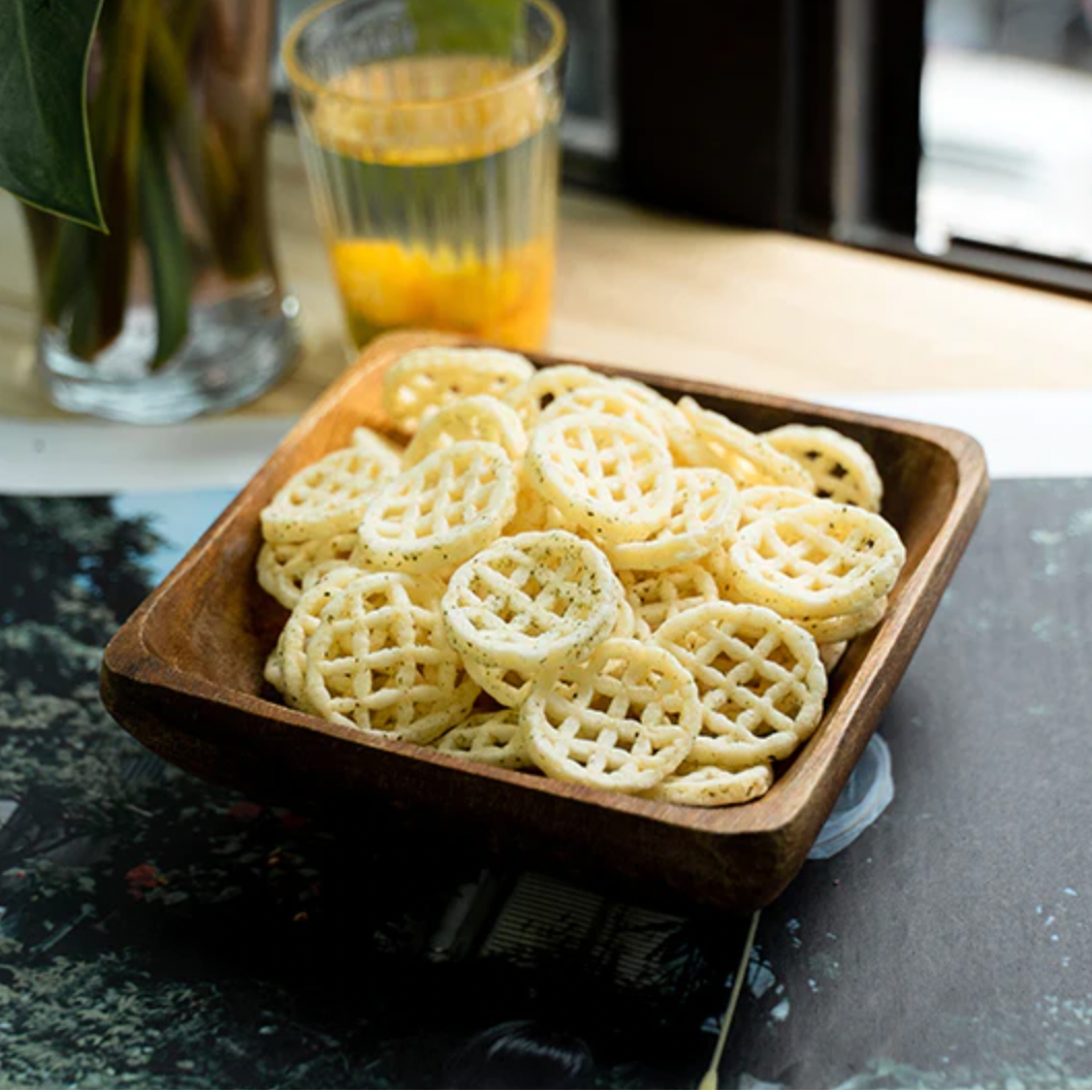 #4969 卡滋格子脆薯-湖鹽海苔 Popsmile Potato Snack - Seaweed Flavor (里仁) 110g, 12/cs