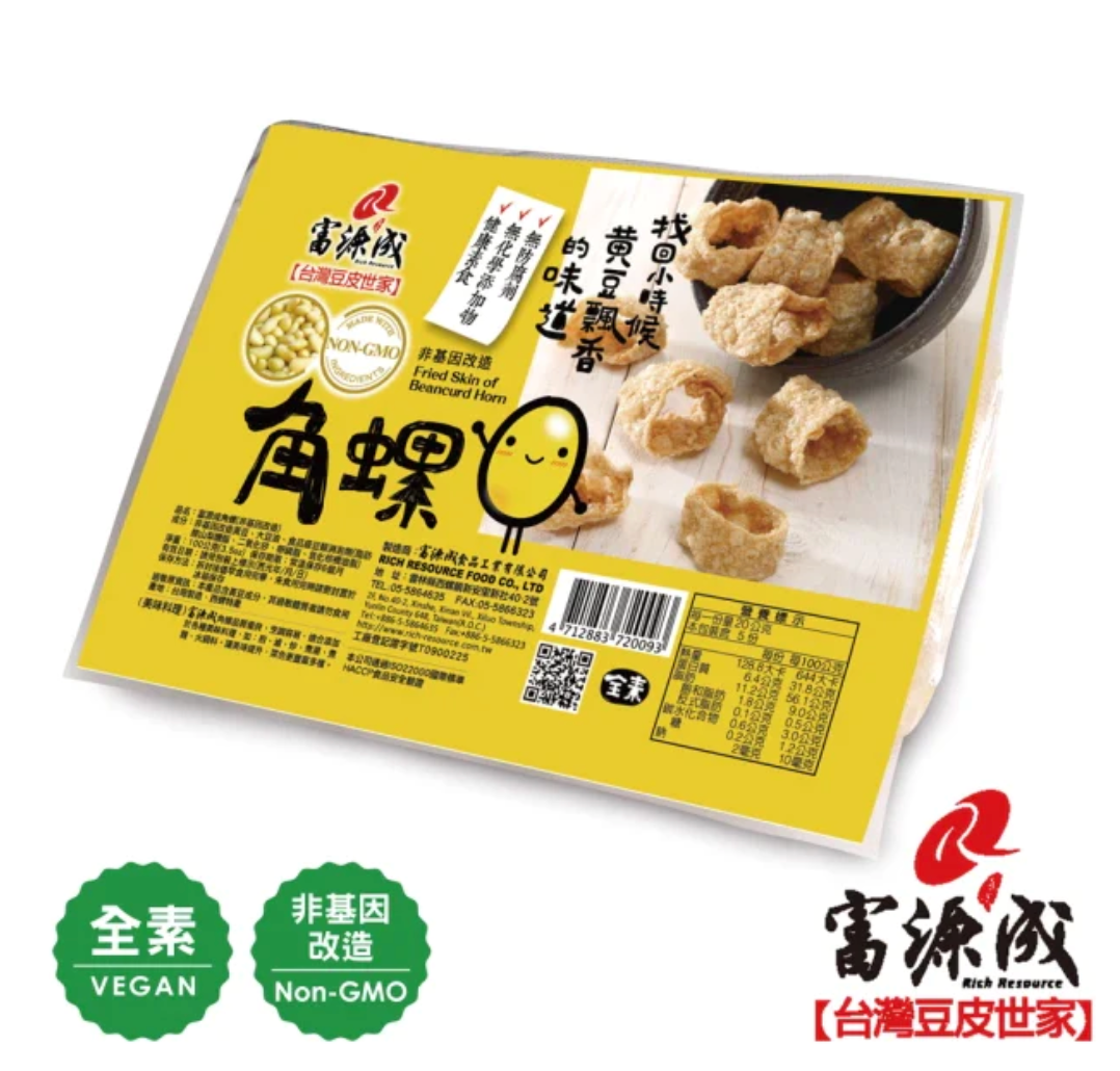 #5943 非基改角螺 Fried Bean Cued Roll (富源成) 100g