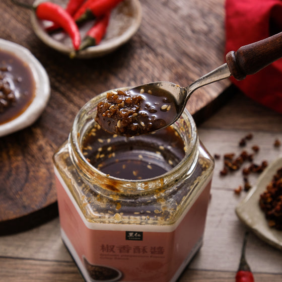 #5812 椒香酥醬 Sichuan peppercorn Flavor Crisp Sauce (里仁) 250g, 12/cs