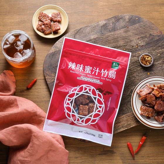 #5845 辣味蜜汁竹腸 Roasted Vegan Jerky-Sweet And Spicy (里仁) 120g