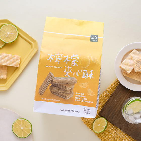 #5919 檸檬夾心酥 Lemon Wafers (里仁) 400g, 8/cs