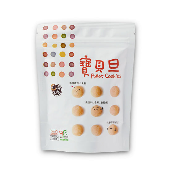 #4640 寶貝旦 Pellet cookies (里仁) 70g, 48/cs