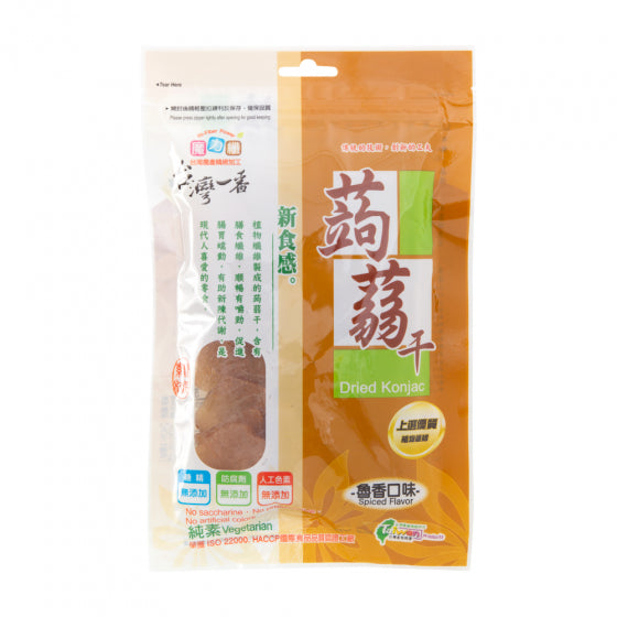 #5224 寒天魯香蒟蒻干 Dried braised konjac (里仁) 100 g, 24/cs