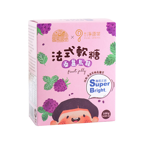 #5406 法式水果軟糖-桑葚烏龍 Mulberry Oolong Fruit Jelly (里仁) 100 g, 24/cs