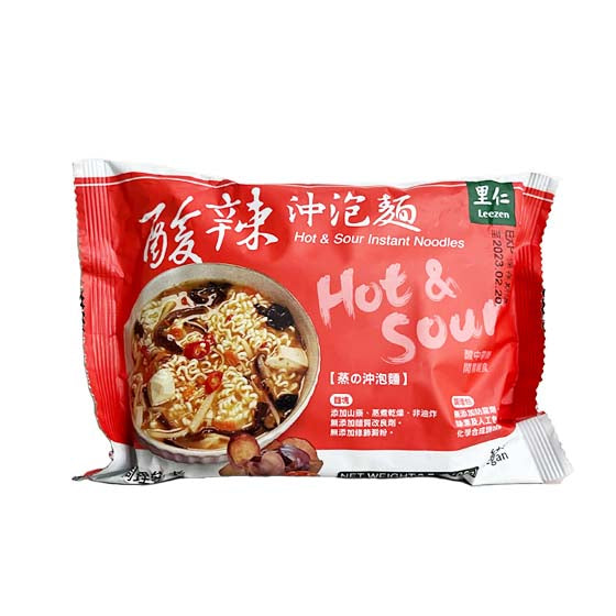 #4509 酸辣沖泡麵 Hot & Sour Instant Noodles (里仁) 105 g, 30/cs