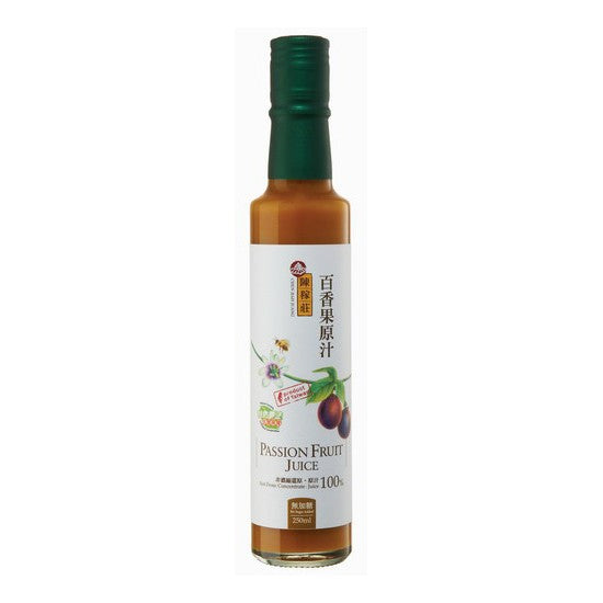 #5155 百香果原汁-無加糖 Passion Fruit Juice-No Sugar Added (陳稼莊) 250 g, 24/cs