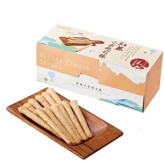 #6325	紅藜小米起司棒 Taiwan Red Quinoa Millet Cheese Sticks (朱德利斯) 63g, 20/cs