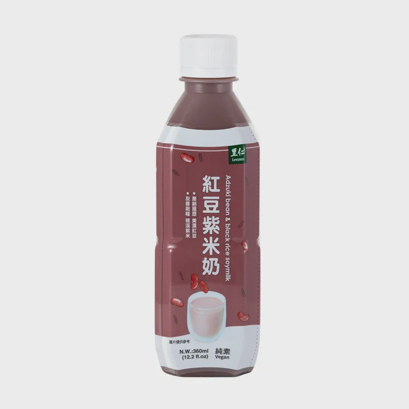 #6460	紅豆紫米奶 Adzuki bean & black rice soymilk (里仁) 360g, 24/cs