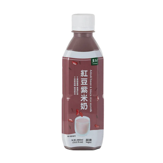 #6460 紅豆紫米奶 Adzuki bean & black rice soymilk (里仁) 360g, 24/cs