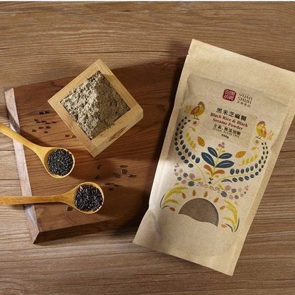 #3358 黑米芝麻粉[無糖] Black Rice & Black Sesame Powder No Added Sugar (源順) 550 g, 12/cs