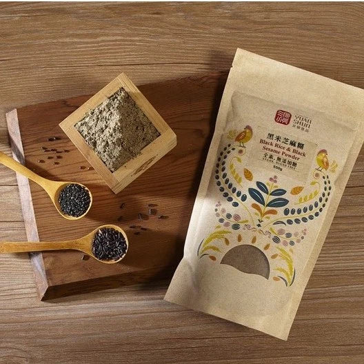 #3358 黑米芝麻粉[無糖] Black Rice & Black Sesame Powder (源順) 550 g