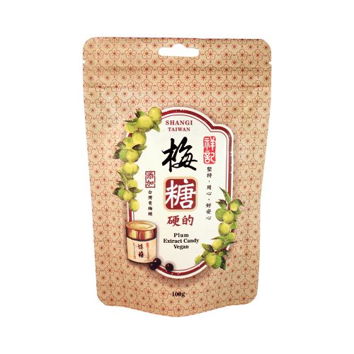 #6016 梅糖-硬原味 Plum Extract Candy (祥記)100g, 24/cs