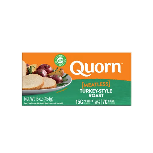 #6549 素火雞卷[蛋奶五辛素] Quorn Meatless Tukey-styple Roast(UNFI),16 oz 12/cs