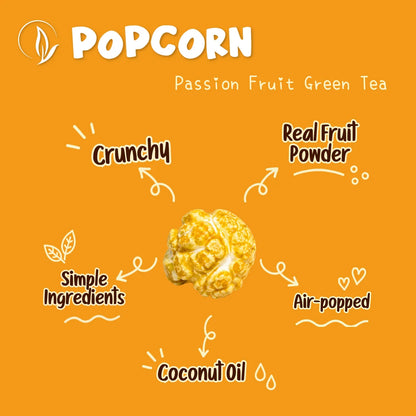 #6683 百香綠茶爆米花 Passion Fruit Green Tea Popcorn (HNY) 50g, 30/cs