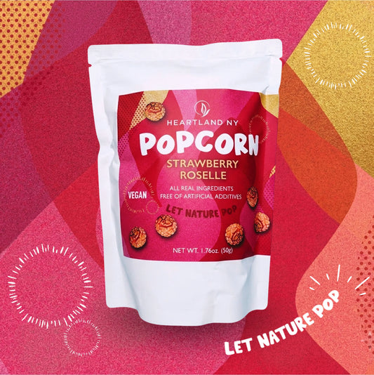 #6684 草莓洛神花爆米花 Strawberry Roselle Popcorn (HNY), 50g 30/cs