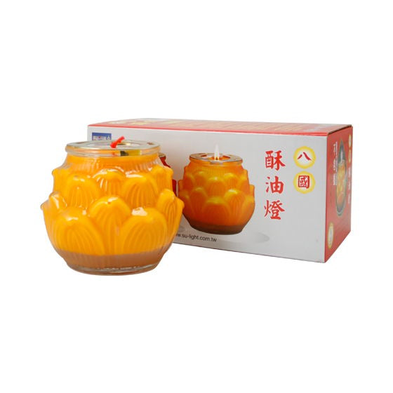 #4600 大酥油燈-蓮花燈 Bodhi-Lotus Lamp (里仁) , 6/cs