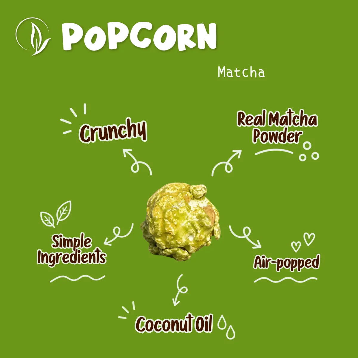 #6685 抹茶爆米花 Matcha Popcorn (HNY) 50g, 30/cs