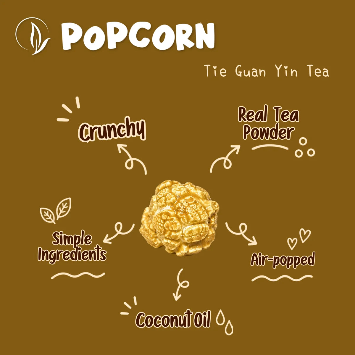 #6682 鐵觀音爆米花 Tie Guan Yin Tea Popcorn(HNY) 50g, 30/cs