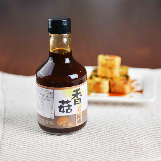 #6046 香菇素蠔油 Vegetarian Mushroom Oyster Sauce (菇王) 300ml, 12/cs