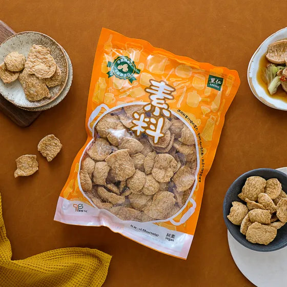 #1627 弘陽-素豆片 Hung Yang Vege Soy Fiber Slices (里仁) 300 g, 12/cs