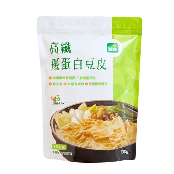 #6037 高纖優蛋白豆皮 Bean Curd (里仁) 100 g