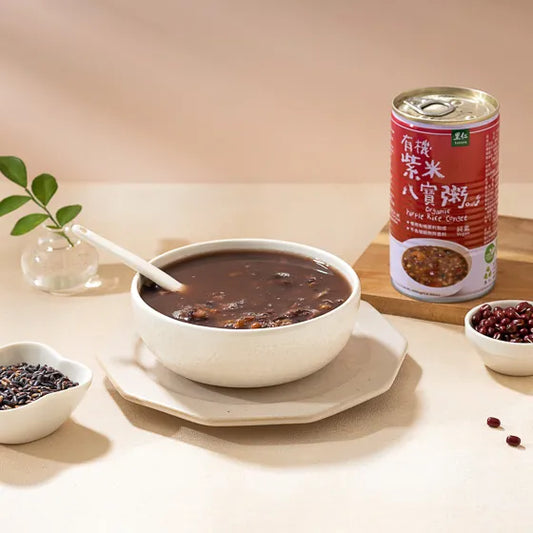 #6515 有機紫米八寶粥 Organic Purple Rice Congee (里仁) 350 g, 24/cs