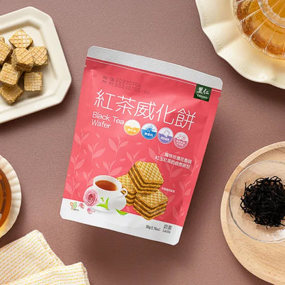 #4756 紅茶威化餅 Black Tea Wafer (里仁) 50 g