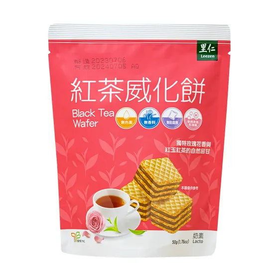 #4756 紅茶威化餅 Black Tea Wafer (里仁) 50 g