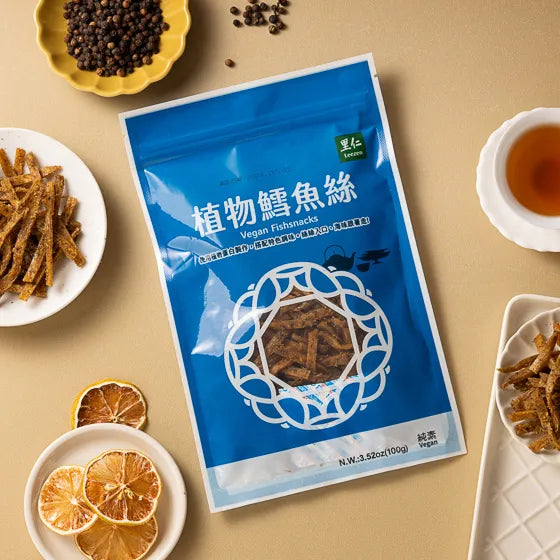 #6167 植物鱈魚絲 Vegan Fishsnacks (里仁) 100g, 12/cs