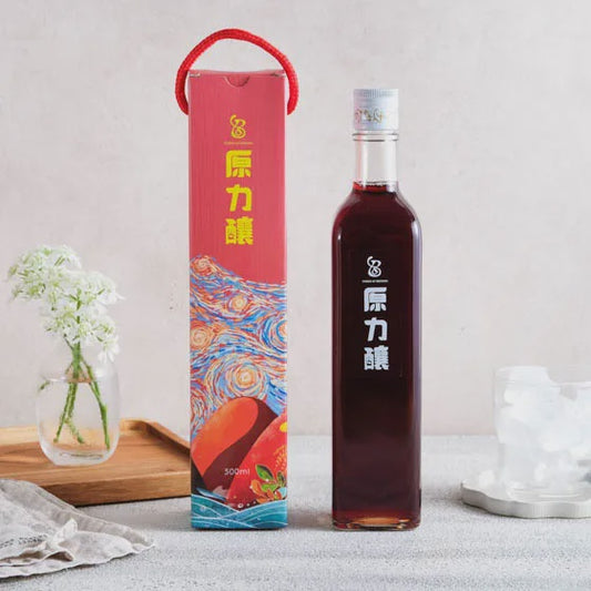 #6464 原力釀有機洛神酵醋 Organic Roselle Vinegar (心靈世界) 500ml, 12/cs
