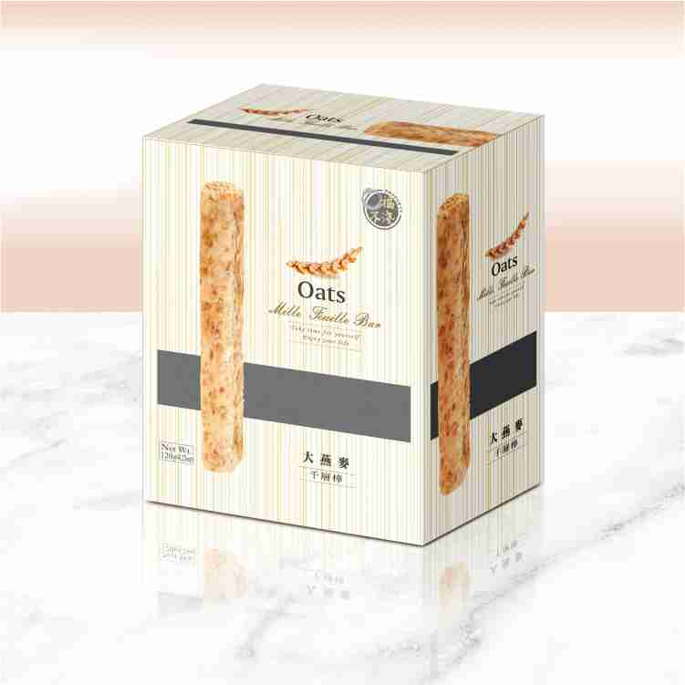 #3552 大燕麥千層棒 Oats Thousand Crisp (口福不淺) 120g, 48/cs