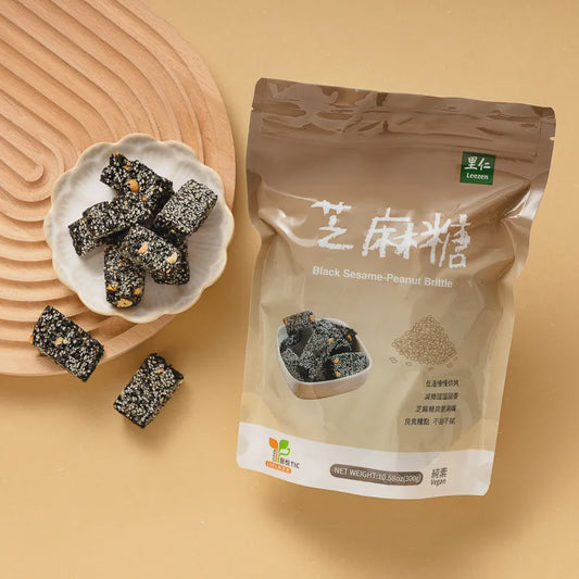 #5244 芝麻糖 Bootein Black Sesame-Peanut Chunks (里仁) 300g, 20/cs