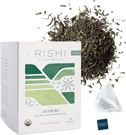 #6491 有機茉莉綠茶 Organic Jasmine Green Tea (Rishi) 36 g
