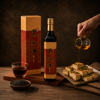 #5122 祥記黑麻油 Shangi 100%  Black Sesame Oil (祥記) 500 g