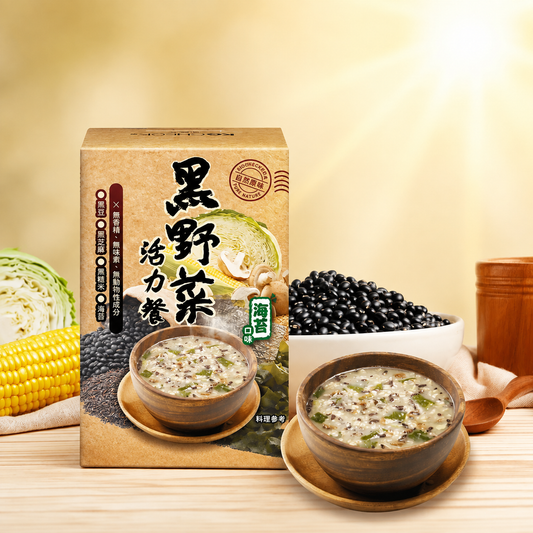 #5211 KG黑野菜活力餐[6入]  Black Veggie Oat Meal (聯華) 180 g