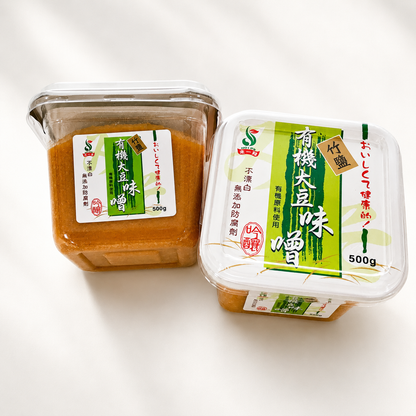 #5273 有機竹鹽大豆味噌 Organic Soybean Miso with Bamboo Salt (禾一發) 500 g