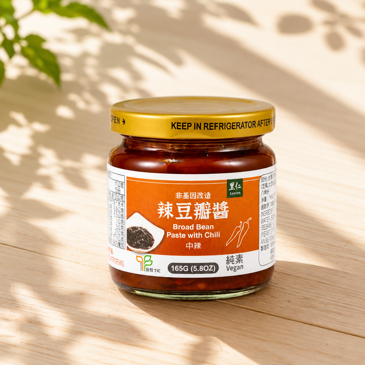 #1504 辣豆瓣醬 Broad Bean Paste with Chili (里仁) 165 g, 12/cs
