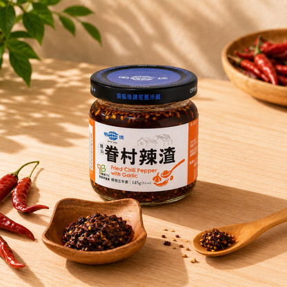 #5151 眷村辣渣 Fried Chili Pepper with Garlic (明德)  145g, 12/cs