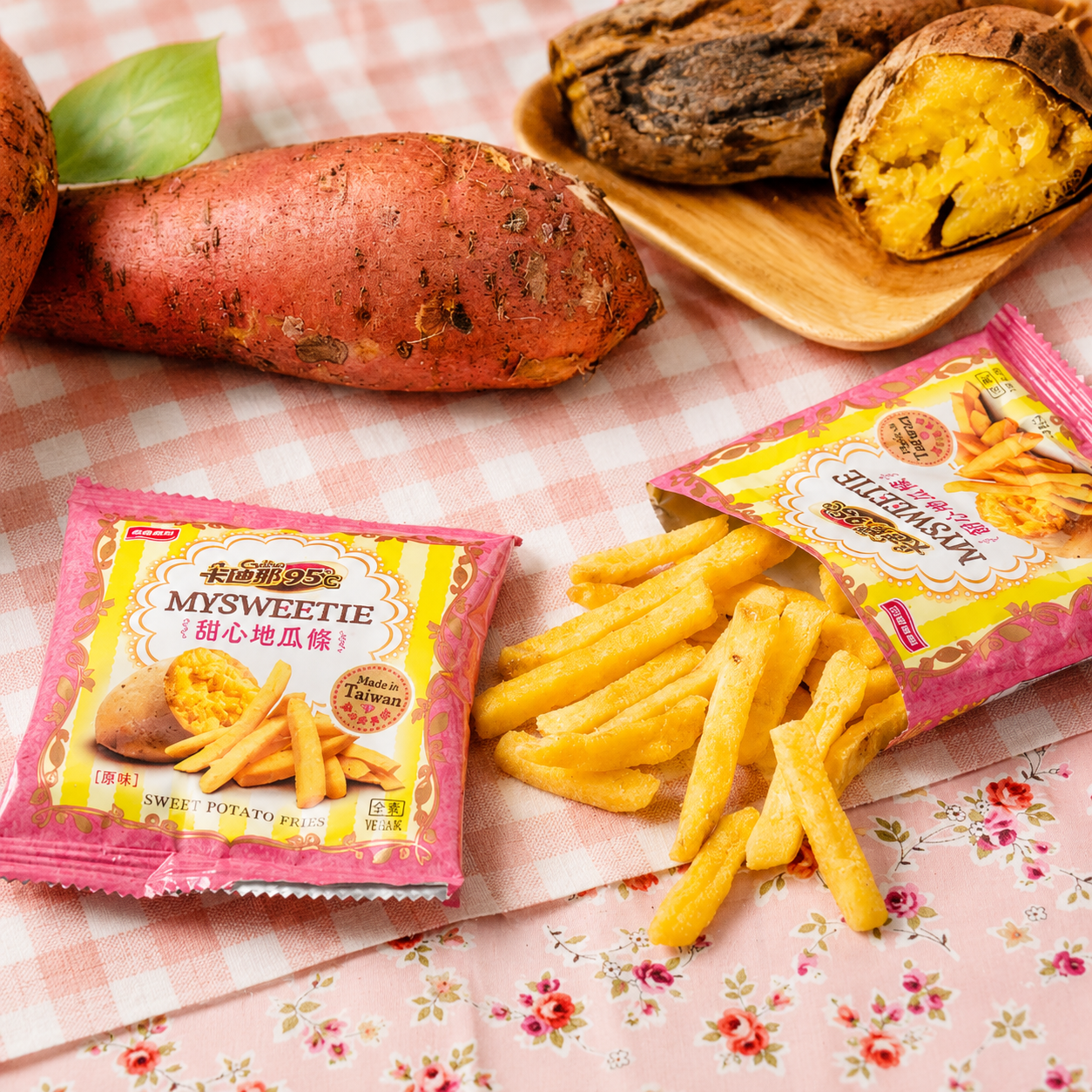 #5209 卡迪那台灣地瓜條 Cadina 95℃ Sweet potato Fries (聯華) 90 g, 12/cs